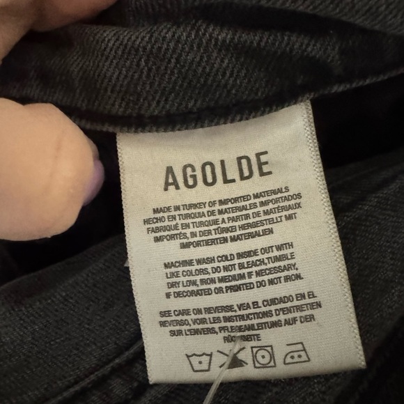 Agolde Toni Mid Rise Straight Leg Jeans in Ceremony Gray 28 - Picture 7 of 10